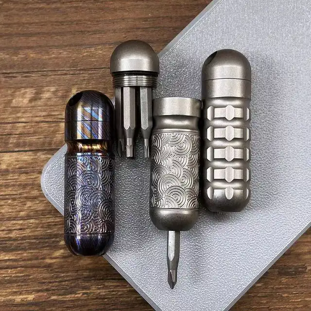 Titanium Alloy EDC Mini Multifunctional Pocket Tool Portable