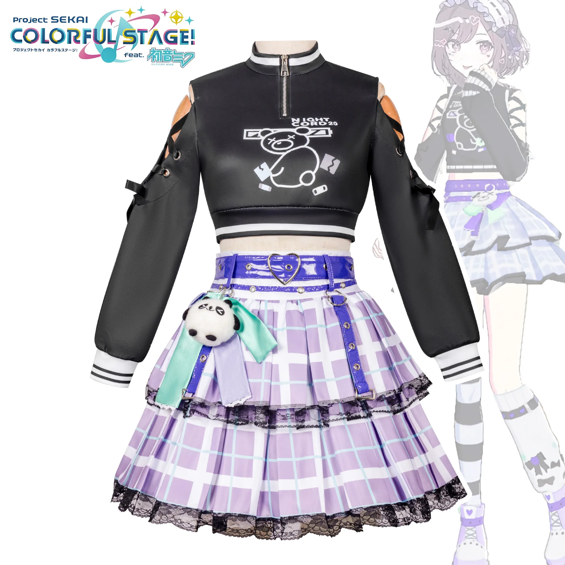 أزياء Project Sekai الملونة 25-ji التأثيرية Asahina Mafuyu Mizuki Yoisaki Kanade Shinonome Ena Anime Cos بدلة نسائية