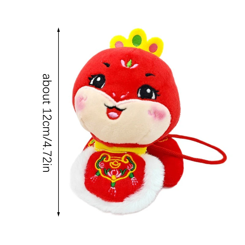 Jouet en peluche du zodiaque chinois pour la salle, mascotte de l'année de la salle, pendentif en peluche, décoration du festival du printemps, cadeaux du Nouvel An, 2025