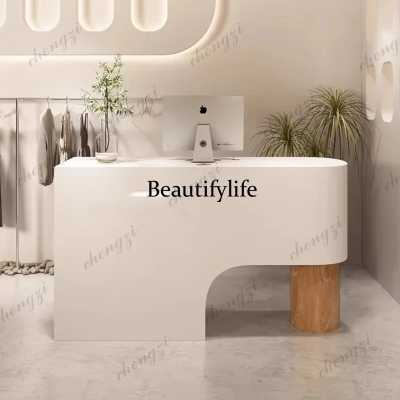 Display Industrial Reception Desks Bar Restaurant Shelves Salon Reception Desks Corner Hotel Escritorio Commercial Furniture