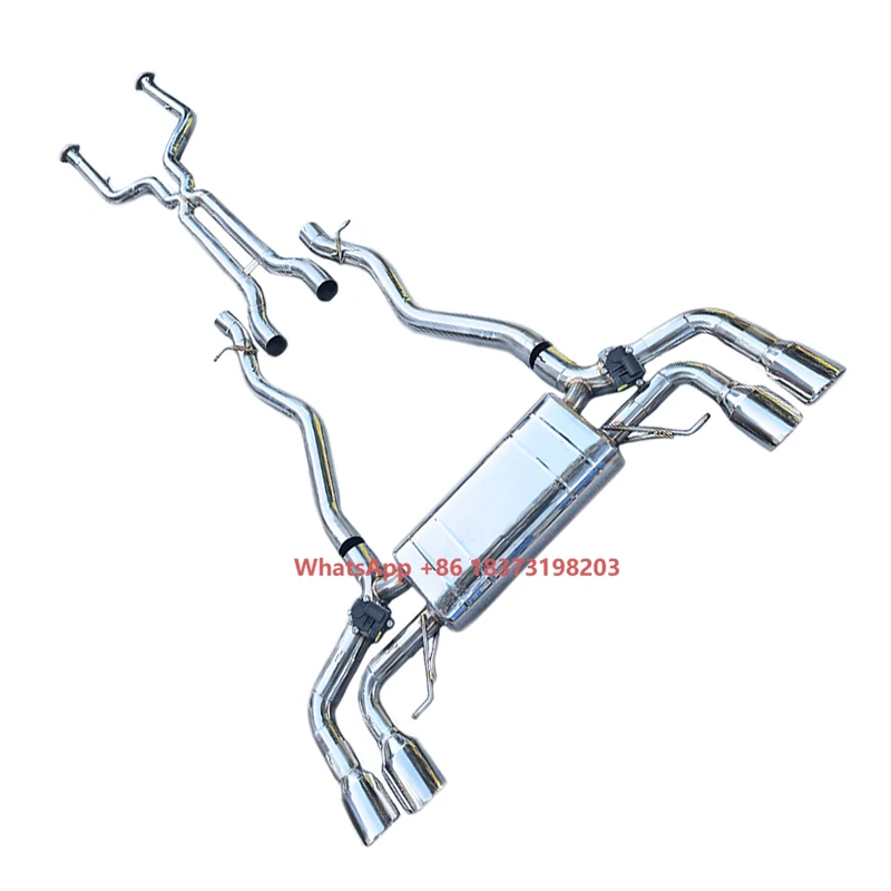 

Exhaust Pipe for F90 M5 Lci 4.4 2018-2024 High Performance Stainless Steel Valve Exhaust Muffler System With Opf