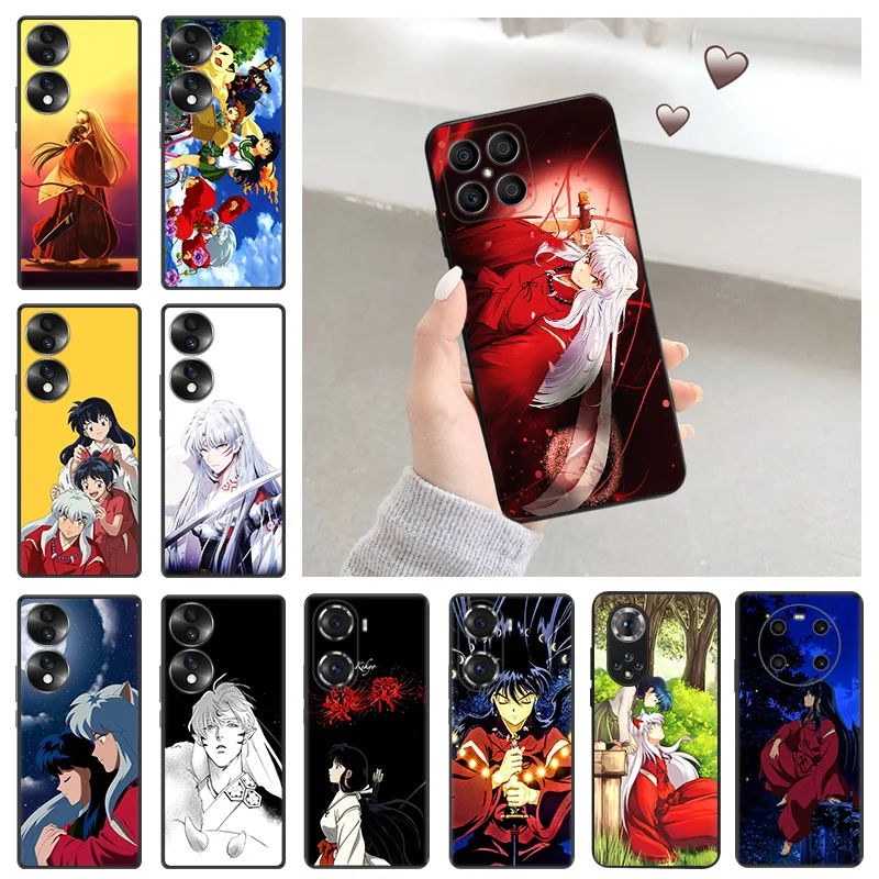 Soft Silicone Phone Case for Honor X7b X9b X6 X9 a X7 X8 b 70 90 Magic5 Inuyasha Sesshomaru Huawei P20 P30 Pro P40 P-Smart Cover