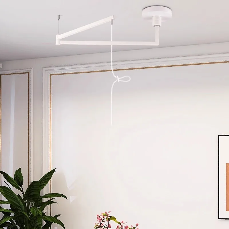 Rotate Pendant Lights Kitchen Dining Restaurant Adjustable Swing Arm Hanging Lamp Ceiling Retractable Folding Arm accessories