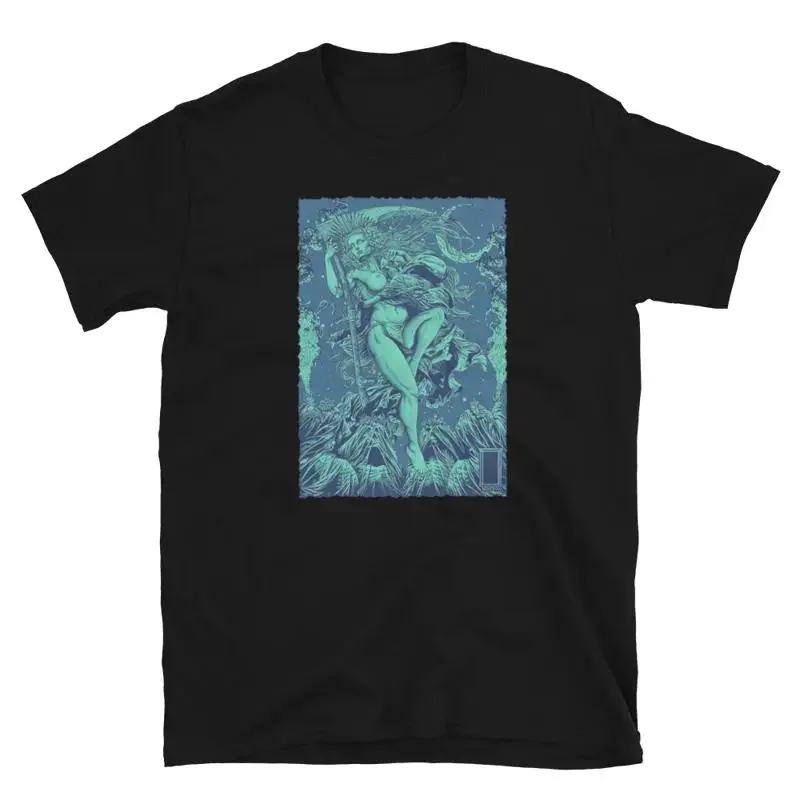Deaths Embrace Under Moon Art Printed T Shirt