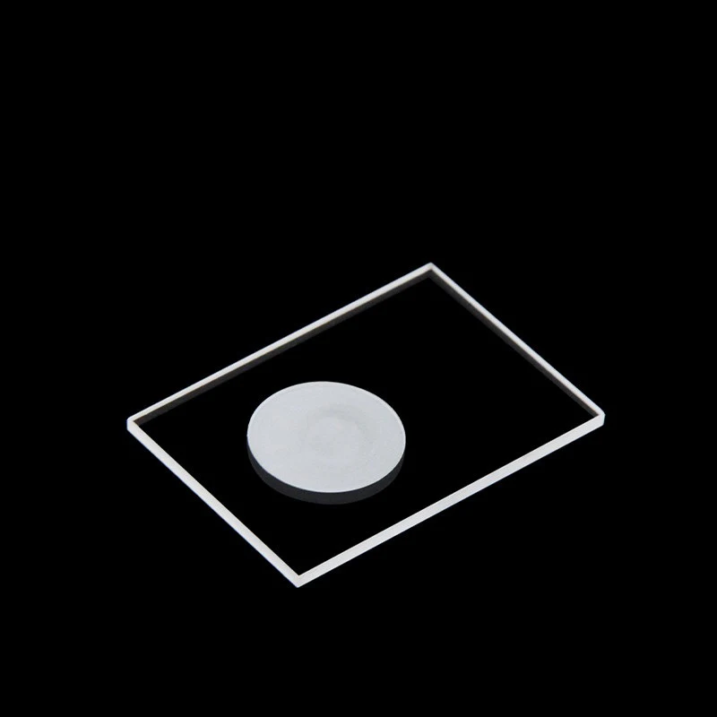 Quartz material sample groove test sample table square groove glass sheet with groove