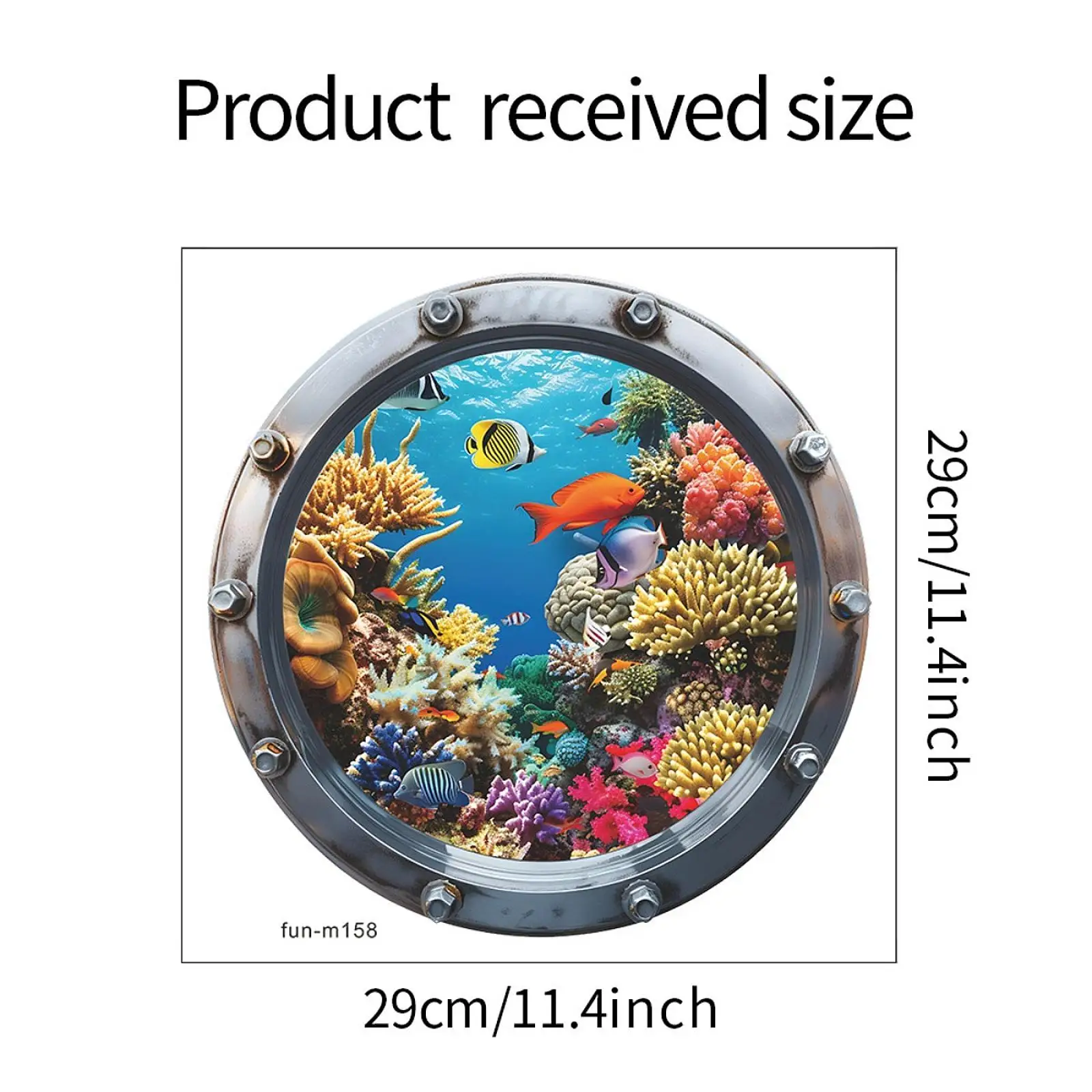 ملصقات حائط على شكل سمكة على شكل سمكة مرجانية لغرفة نوم غرفة الحضانة #6