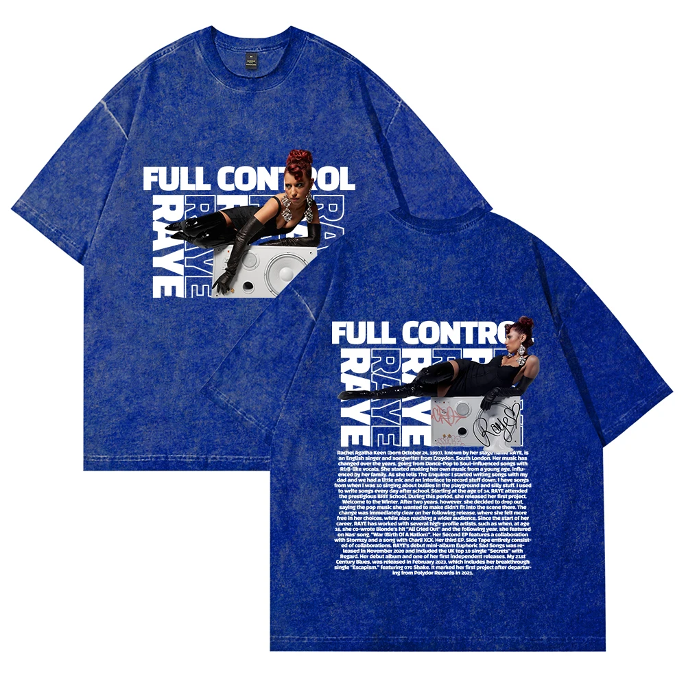 

Футболка Raye с круглым вырезом и короткими рукавами, хлопковая стираная футболка для мужчин и женщин, уличная одежда, топы Style7