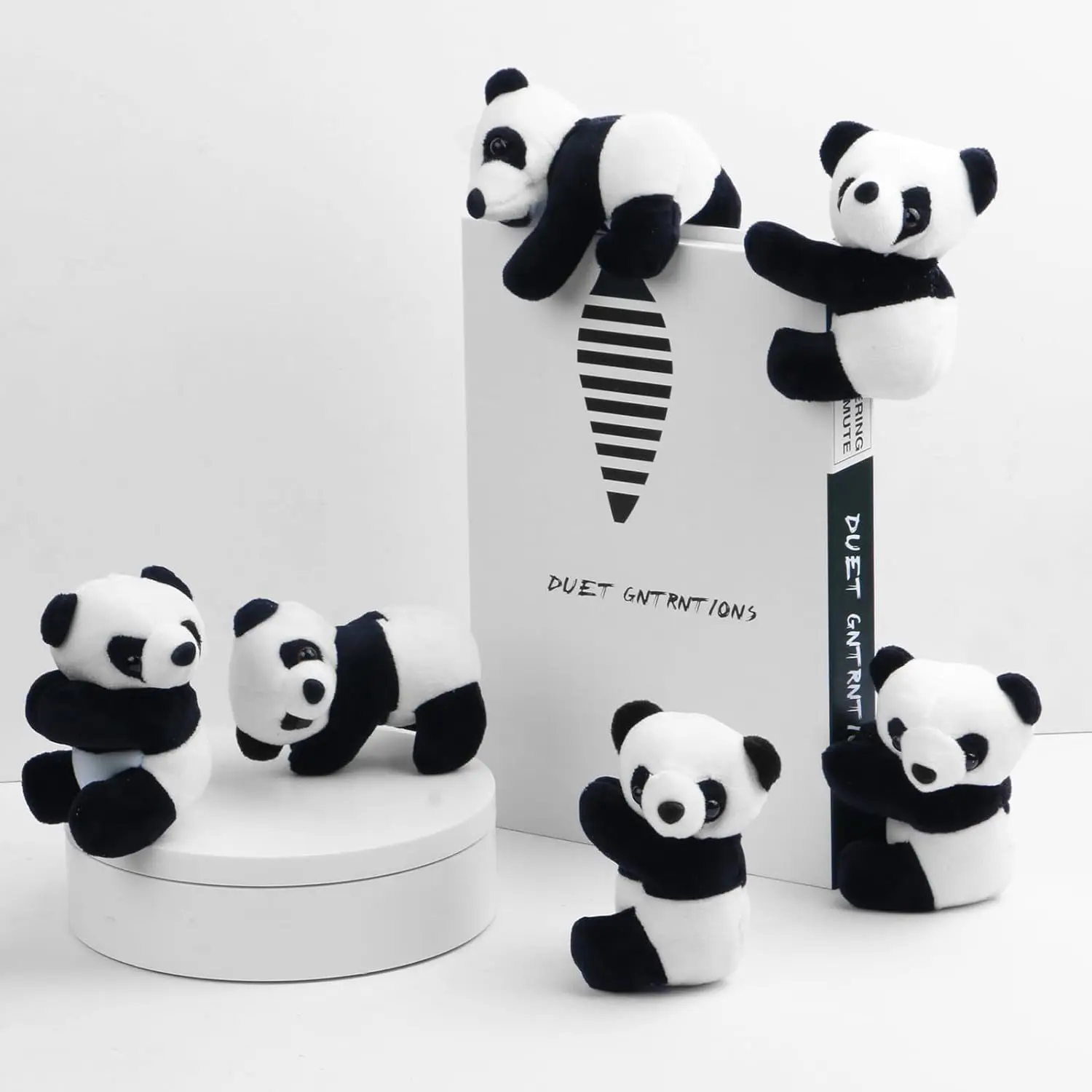 6Pcs Panda Party Fa…