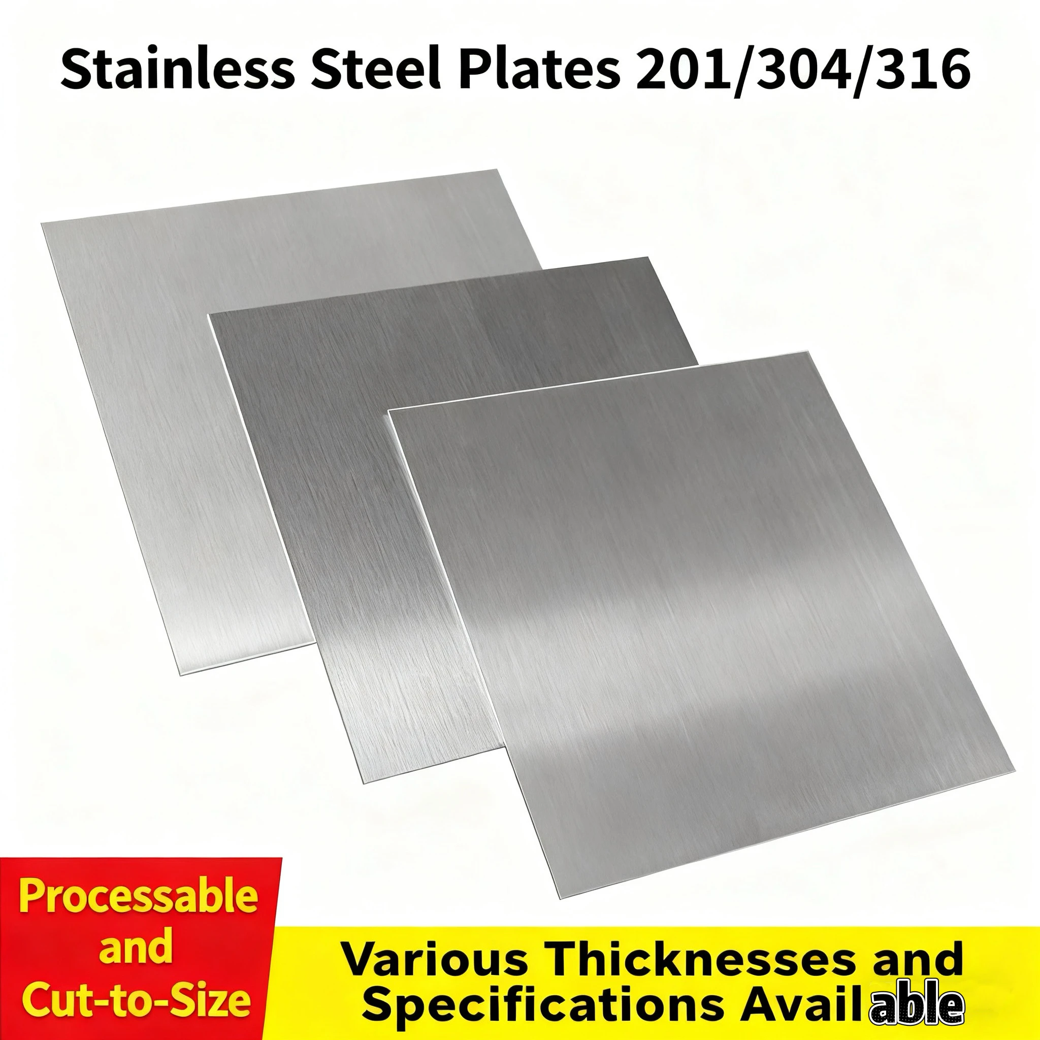 Stainless Steel Square Plate Polished Plate Sheet Thickness 2.5/3/5/6/8/10/20/30/50/60/70mm Can Be