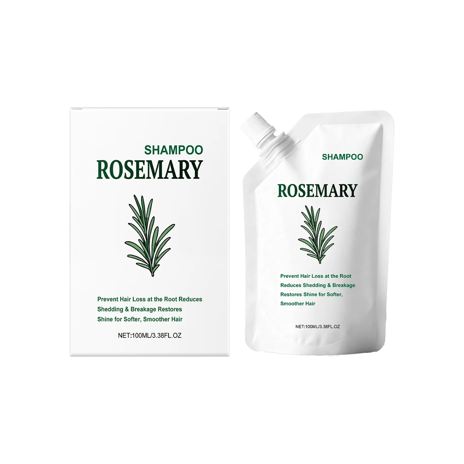 Hair Strengthens Shampoo Reduce Hair Loss Deep Cleansing Dandruff Scalp Oil Repair Weak Brittle Hair Rosemary Growth Shampoo
