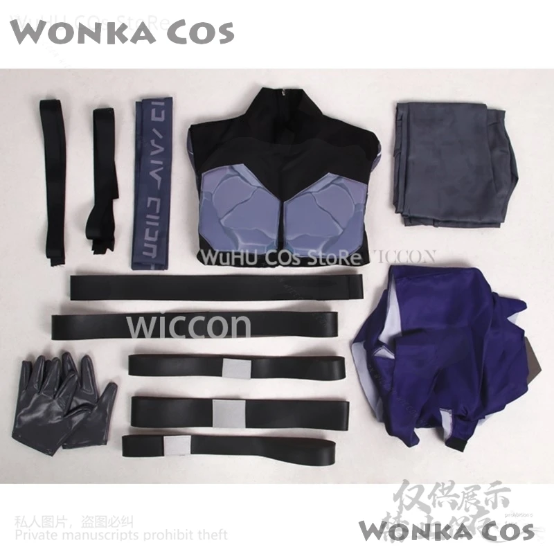 애니메이션 게임 발로란트 코스프레 오멘 코스튬, 할로윈 크리스마스 카니발 세트, 성인 남성 여성 멋진 의상, 맞춤형 의류