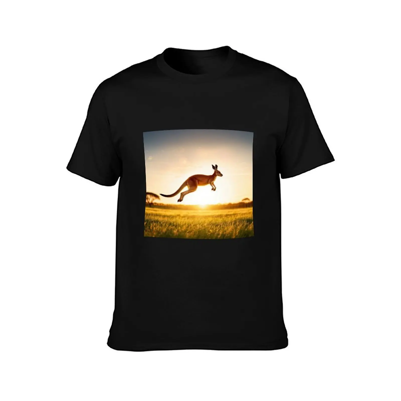 Leap forward T-Shirt, Summer Casual Cotton Tee, Oversized Streetwear Tops, Vintage Graphic Print, Loose Fit Short Sleeve