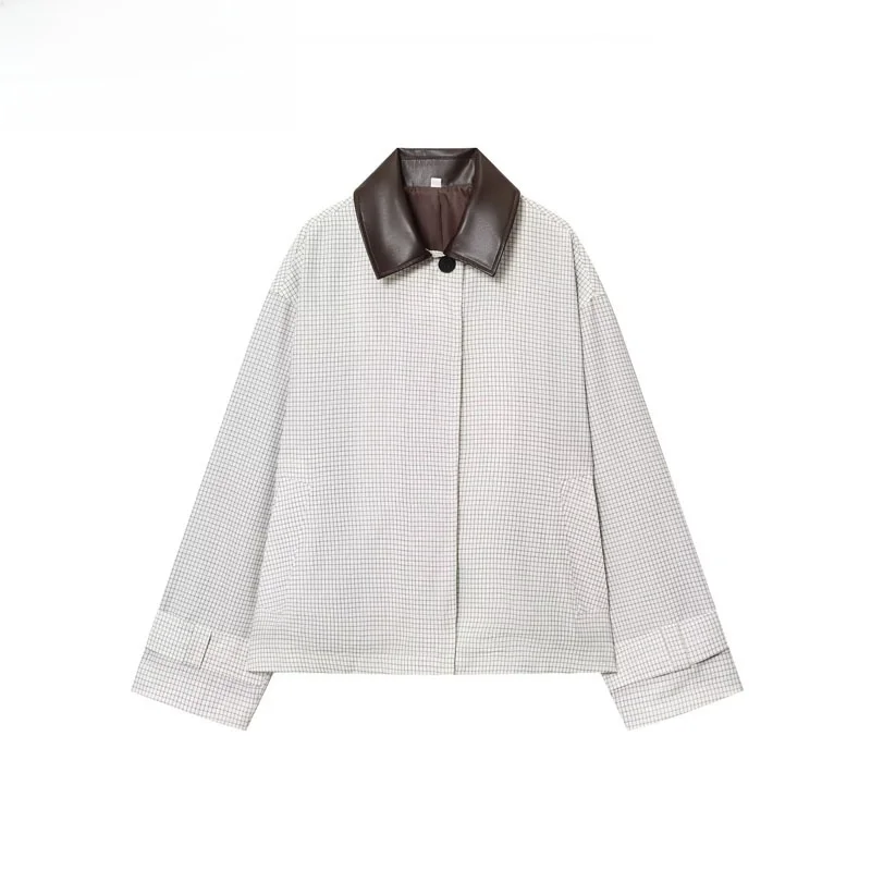 ZBZR Faion ort Cappotto con colletto effetto pelle Donna Autunno Nuovo Sle Calore Gioventù Fibra di poliestere 00% Sle europeo