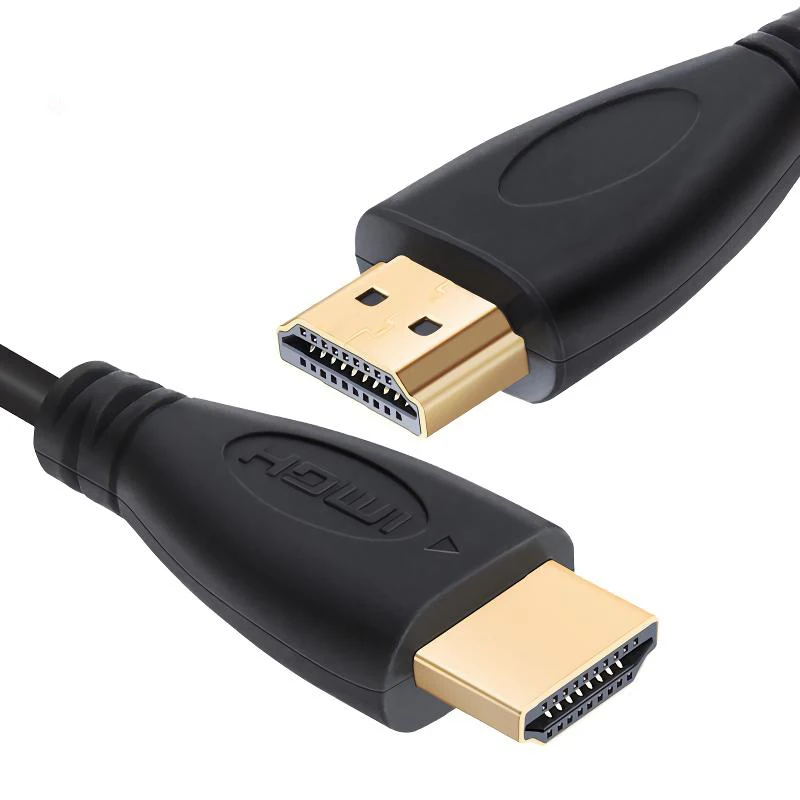 Nowy 0.3M 1M 1.5M 2M 3M 5M pozłacany kabel kompatybilny HDMI 1.4 1080p 3D przejściówka kabel do HDTV wideo