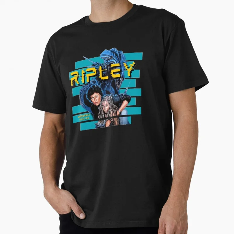 

Ripley and Newt 80s vintage Horro movie Alien Hells warrior Sacry Space Monster hunter Xenomorph Gift T-shirt Large size Tops