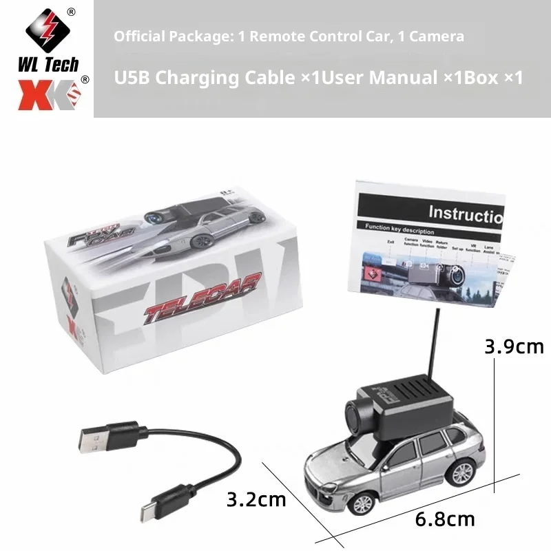 รถบังคับวิทยุ WL toys 6401 ขนาด 1/64 พร้อมกล้อง FPV ความละเอียด 720P ระบบ Gyroscope ควบคุมผ่านแอพ Wifi และ VR ความเร็ว 3 ระดับ ของเล่นรถแข่งสำหรับเด็กและผู้ใหญ่