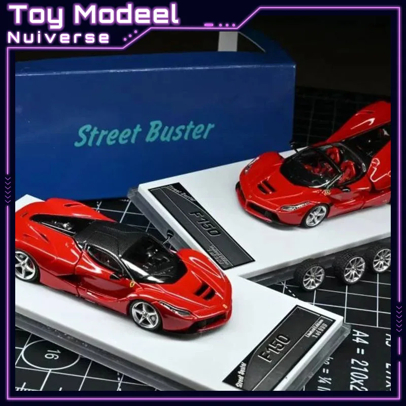 Street Buster 1:64 Ferrari LaFerrari F150 Модель автомобиля из литого металла, статическая коллекционная модель, украшение для рабочего стола, идеальный подарок для мальчиков.
