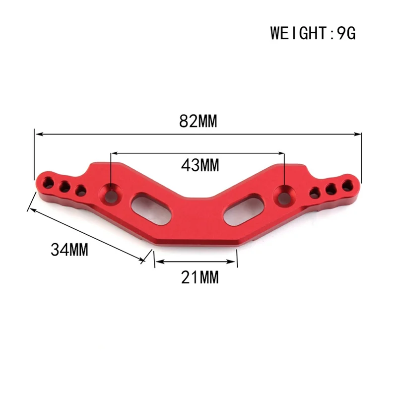 2 uds torre de choque delantera y trasera de Metal para ARRMA 1/10 KRATON Granite Big Rock SENTON 4X4 3S BLX RC piezas de actualización de coche, 2