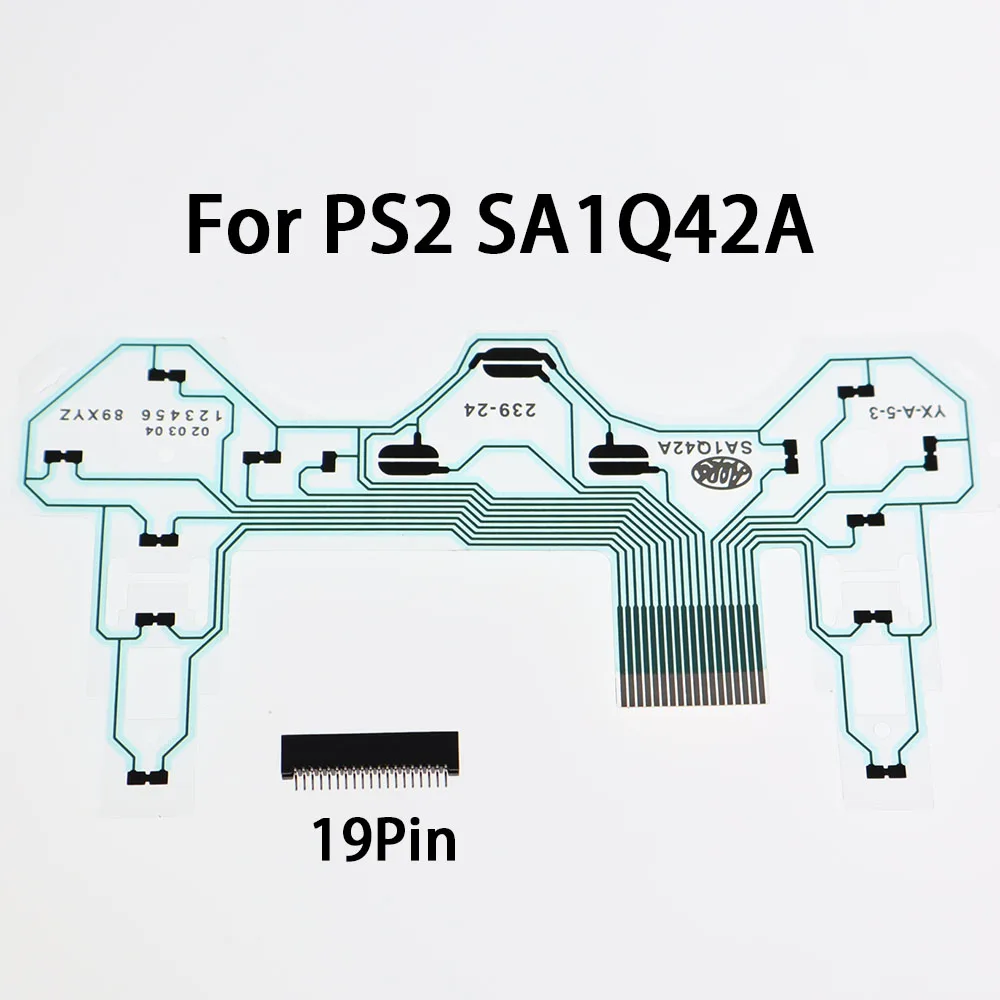 أزرار لوحة دوائر الشريط لوحدة تحكم PS2 كابل مرن للوحة المفاتيح ذات الفيلم الموصل