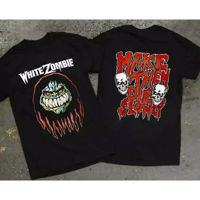 White Zombie Make Them Die Slowly Tour Vintage 1989 Classic T Shirt For Fans