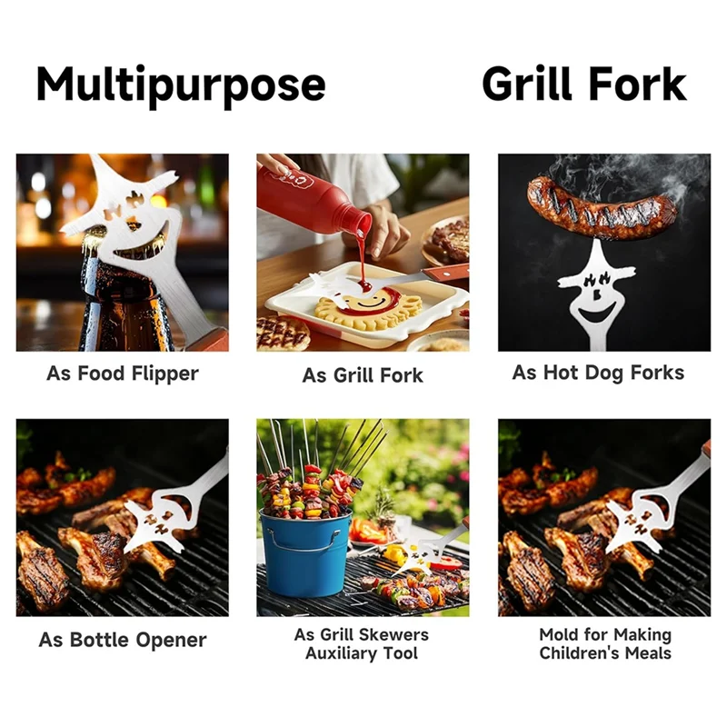 

AS60-3-PC Аксессуар Набор столовых приборов для гриля из нержавеющей стали с деревянными ручками — включает шпатель, щипцы и вилку для мяса