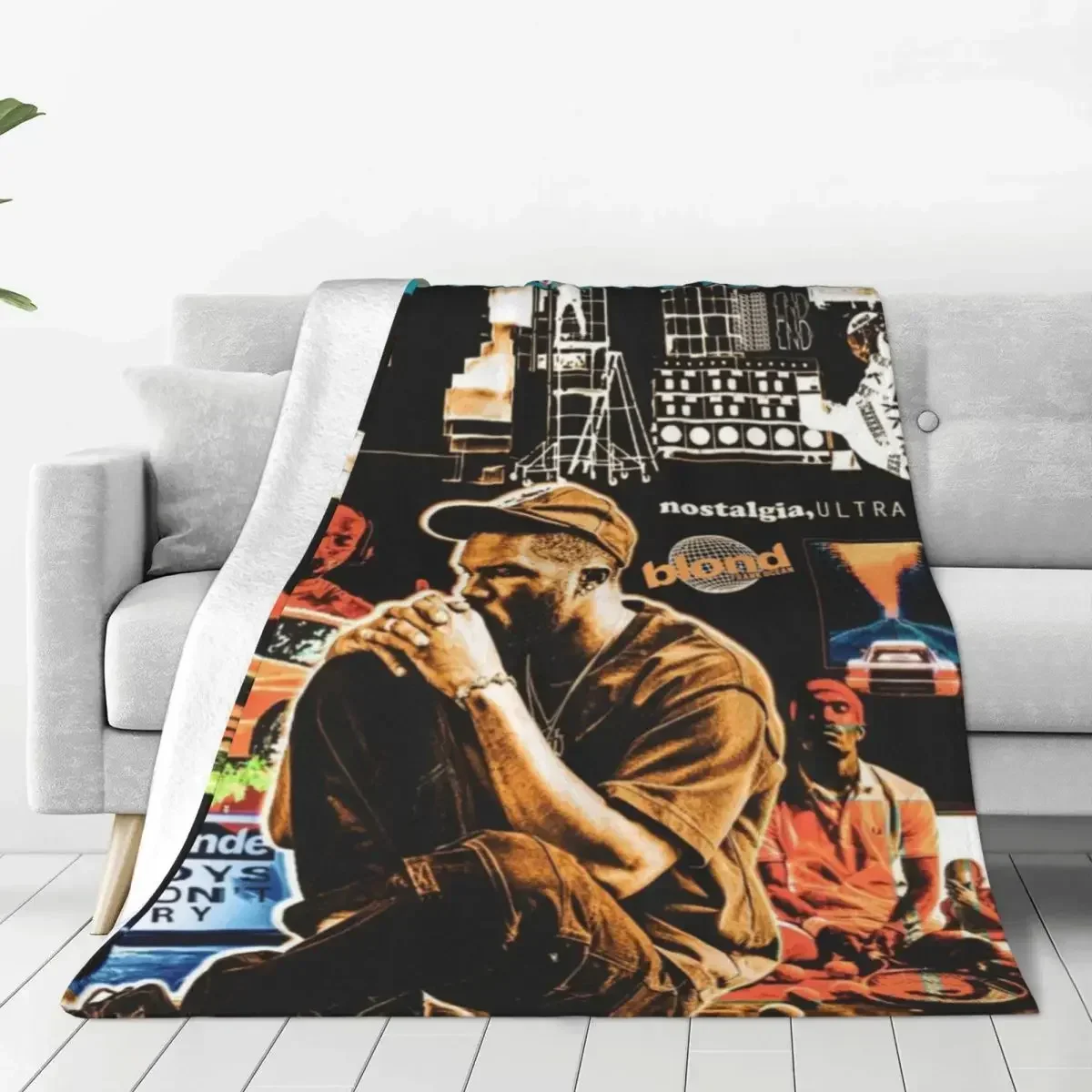 Frank Ocean Blanket Cool Music Singer Airplane Travel Flannel Throw Blanket Super Soft Outdoor Design Bedspread Birthday Present