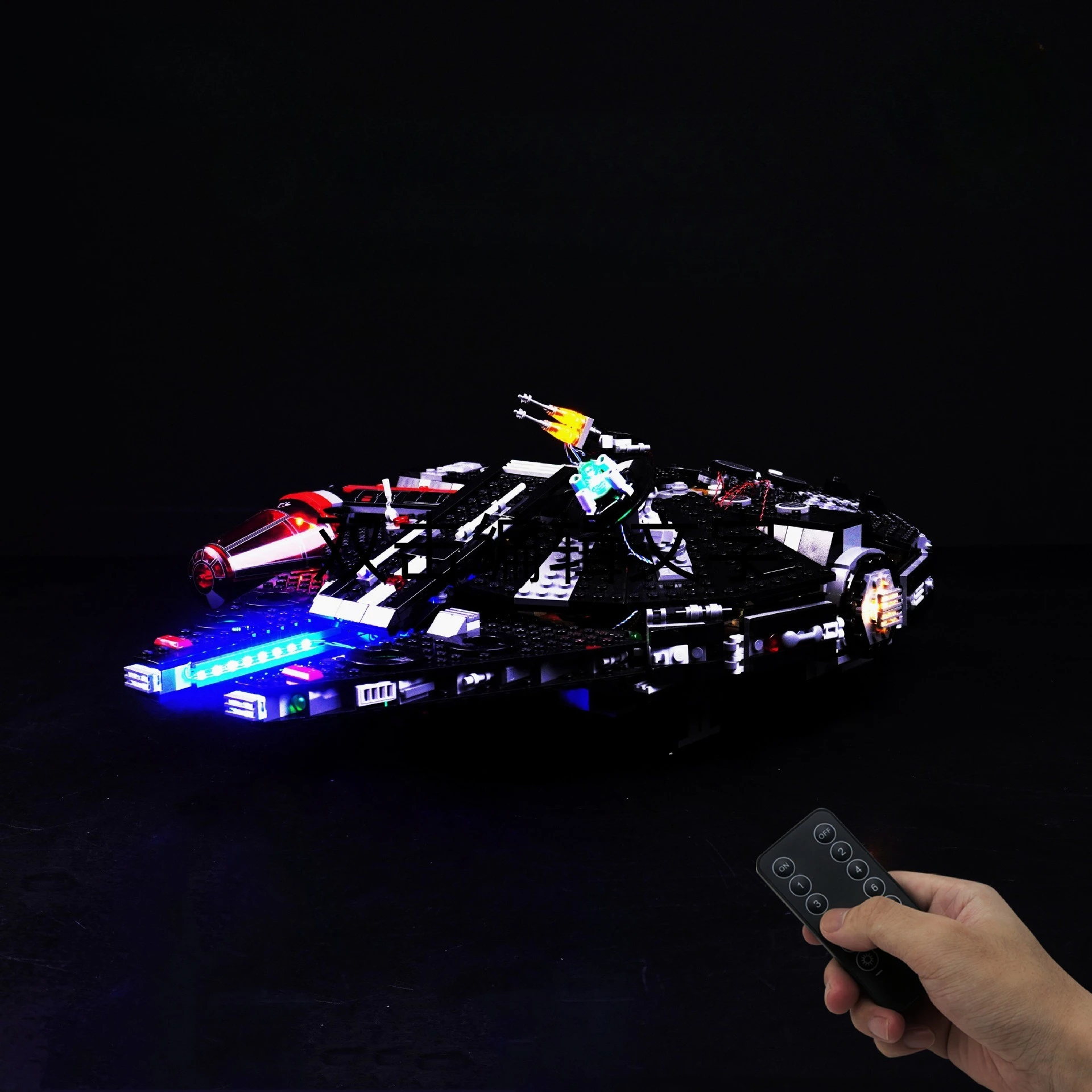 Not Include Model LED Light Set for Millennium Falcon Starsing War The Dark Falcon 75389 Building Blocks Bricks DIY Lamp Toys