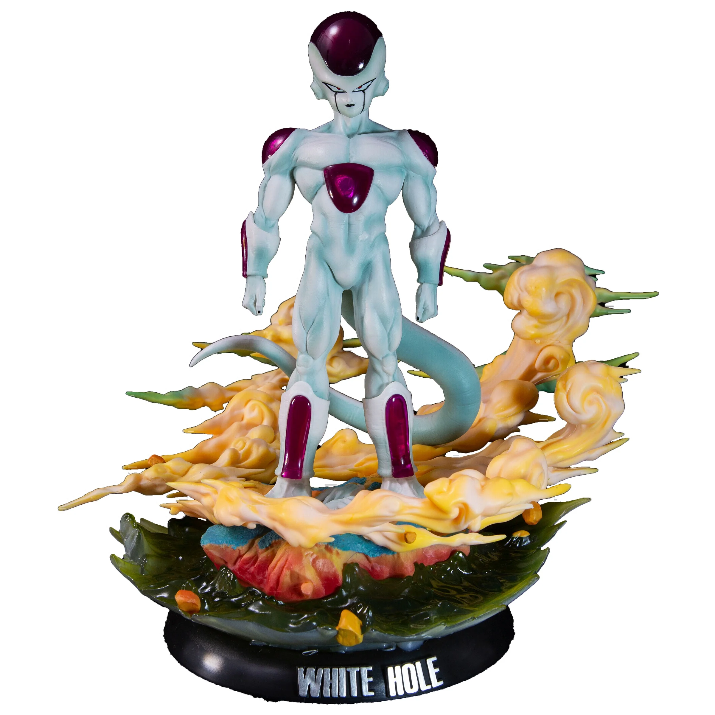 Dragon Ball Gk Series White Hole Villain Resonance Frieza Fourth Form Anime Figure Handheld Model Computer Desktop Ornament Gift