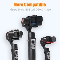 Bluetooth Professional Anti Shake 3-Axis Handheld Gimbal Stabilizer for GoPro12/11/10/9 DJI Osmo Waterproof Action Camera Tripod