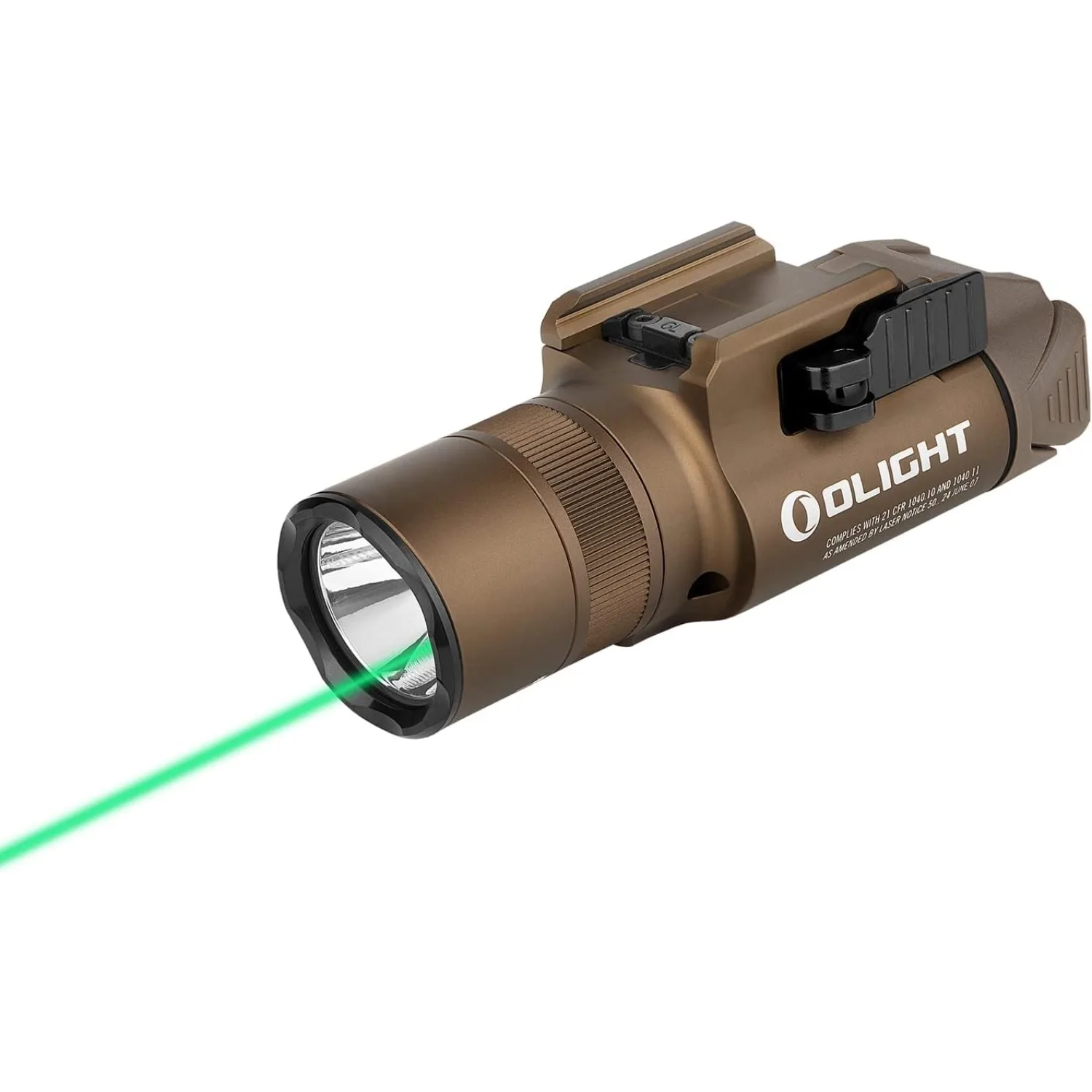 

OLIGHT Baldr Pro R 1350 Lumens Magnetic USB Rechargeable Tactical Flashlight Green Beam and White LED Combo Built-in Battery