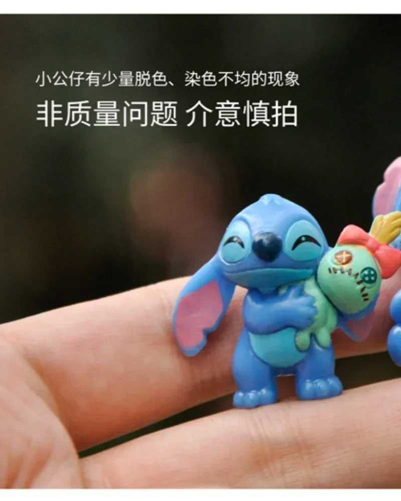 حار 6 قطعة ليلو وستيتش الكرتون لطيف نموذج لجسم جمع أنيمي سطح المكتب زخرفة كعكة عيد ميلاد الديكور الاطفال اللعب الهدايا