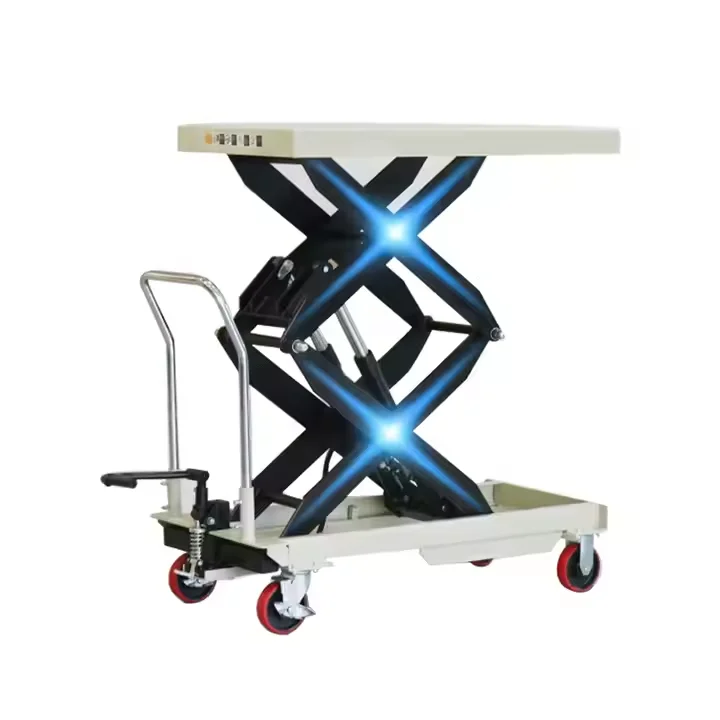 350KG / 500KG / 800KG Capacity Hand Lift Platform  Hydraulic Scissor Lift Tables Cart Lift Shear Fork Foot