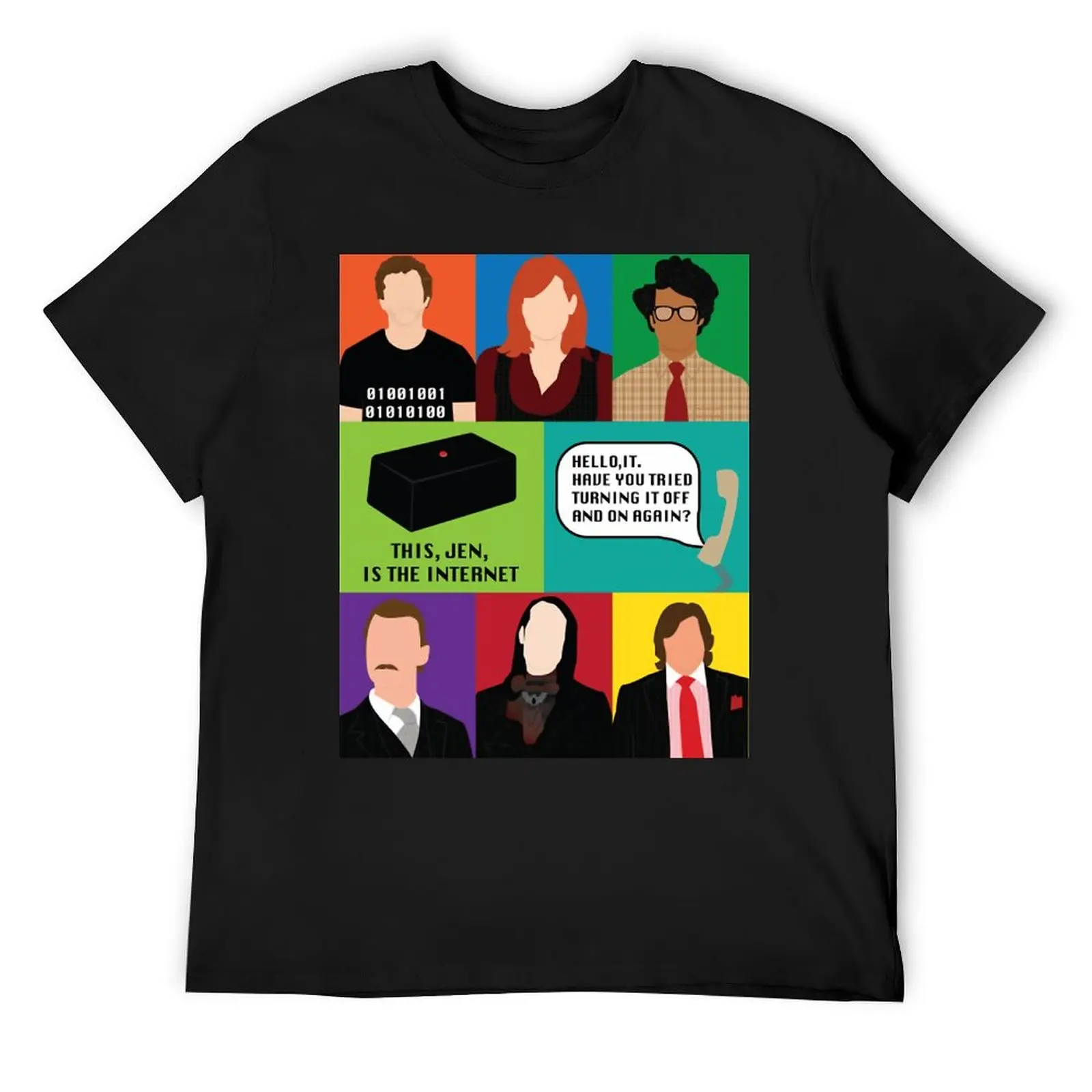 The It Crowd Funny Essential for Sale T-shirt Round Neck Campaign  Funny Novelty T-shirts Top Quality Home USA Size