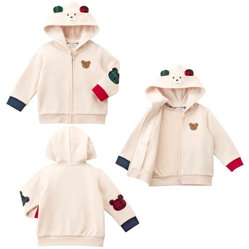 

Kids Hoodie Jackets Cartoon Bear Letter Coat Outerwear New Outerwears Baby Clothes Boys Jacket Korean Children Coats Roupa