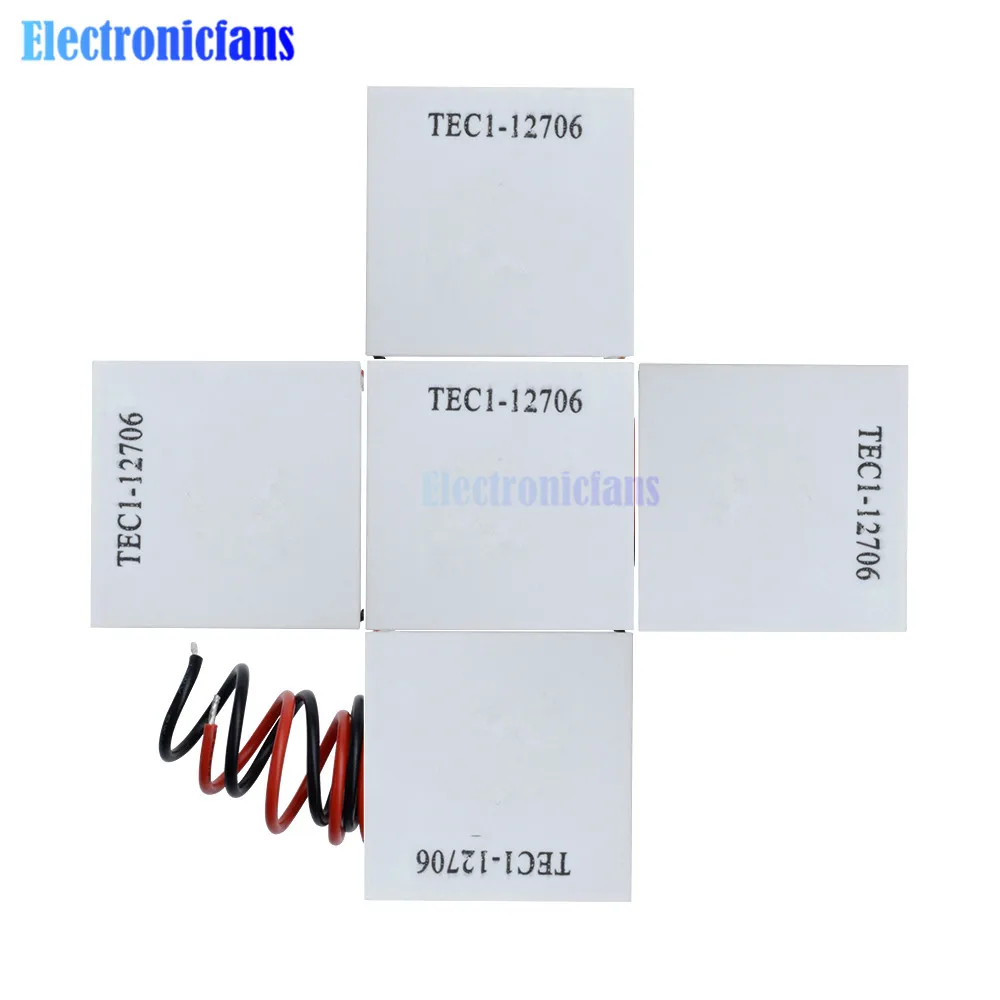 5PCS TES1-7102 TES1-7103 TES1-4903 Low Power Refrigeration Sheet TEC1-12706 Heatsink Thermoelectric Cooler Peltier Plate Module