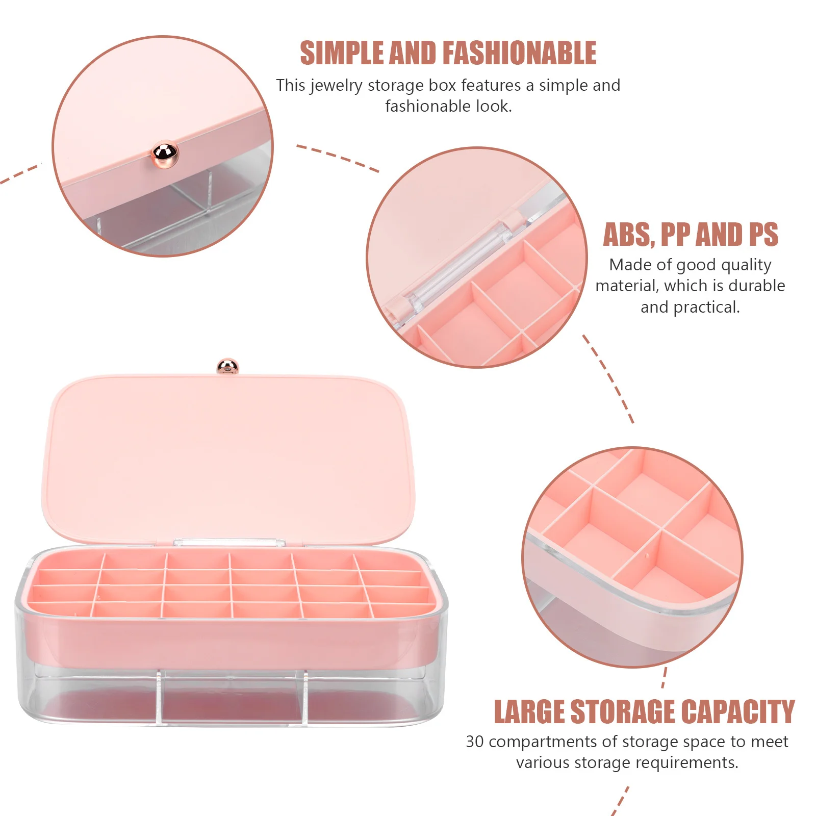 

1 шт. многослойная коробка для хранения ювелирных изделий, модный органайзер для ювелирных изделий, кольца, серьги, сортировочная коробка для домашнего розничного дисплея