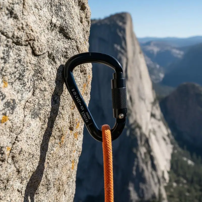 Rock Climbing Carabiner 25KN Magnesium-Aluminum Alloy Lightweight for Caving Mountaineering Backpack Hanging Gear
