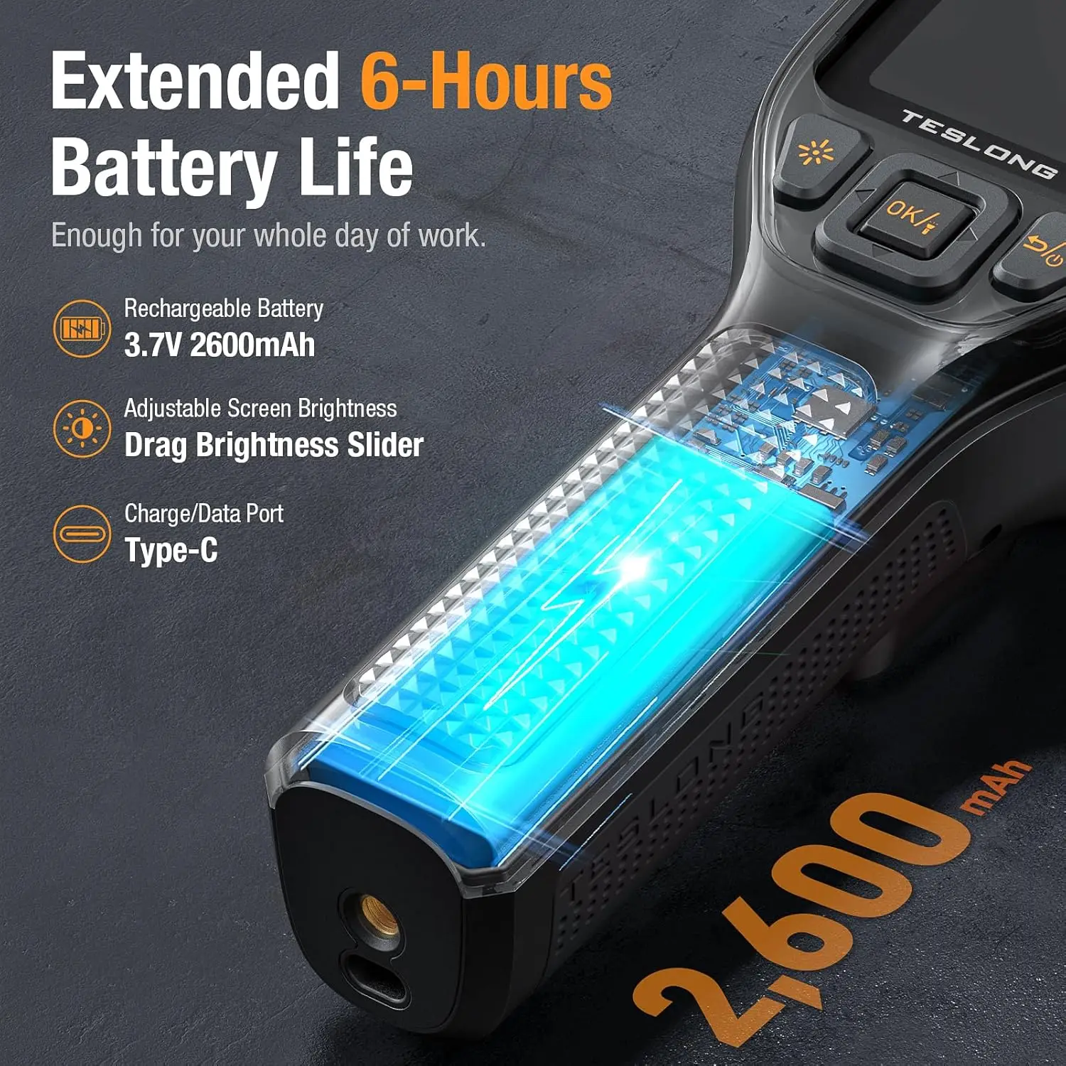 Teslong TTM120S التصوير الحراري 240x180 دقة فائقة 3.2 بوصة LCD محمول 25 هرتز 120x90 دقة الأشعة تحت الحمراء