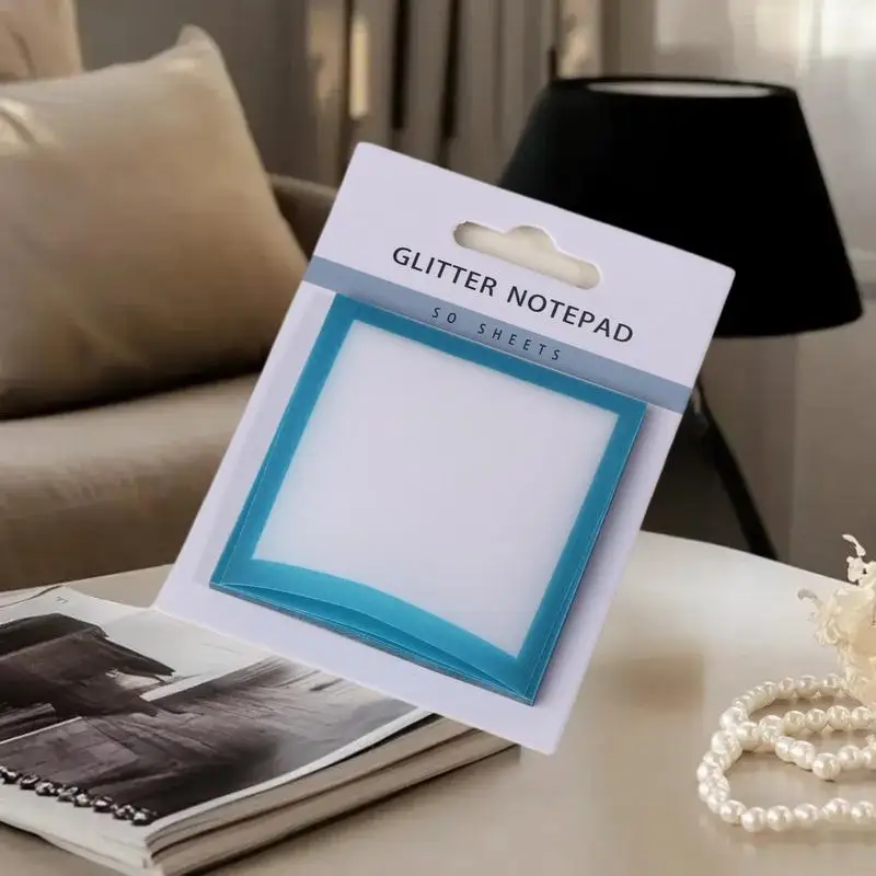 Glitter Sticky Notes Transparent Sticky Notes Creative Office Notebooks Study Supplies Perfect Gifts For Returning To School