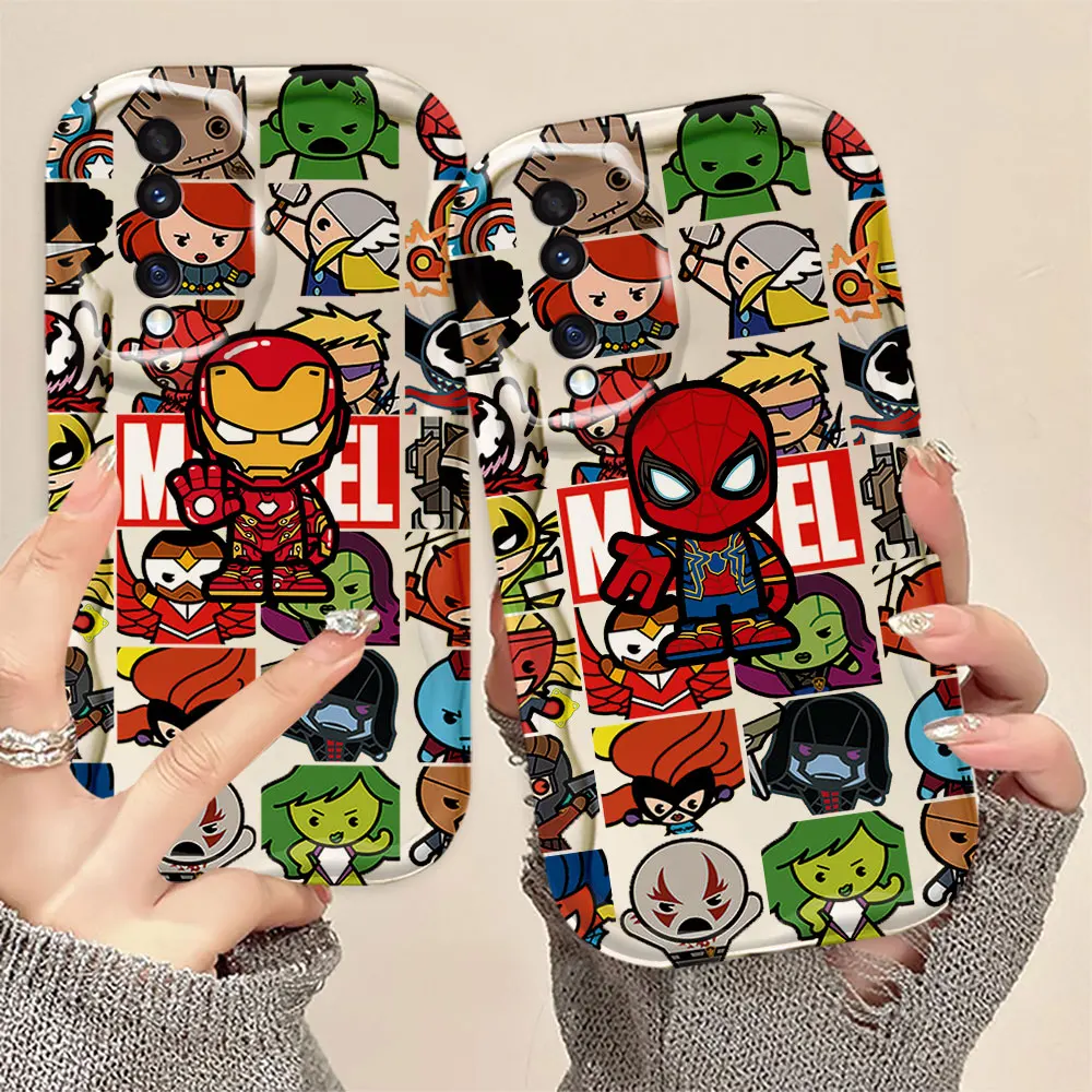 

Iron Spider-Man Groot 3D Wave Phone Case For HUAWEI P30 P40 MATE 30 40 NOVA 5T 7 9 10 11 HONOR 20 50 90 X50I Case Funda Shell