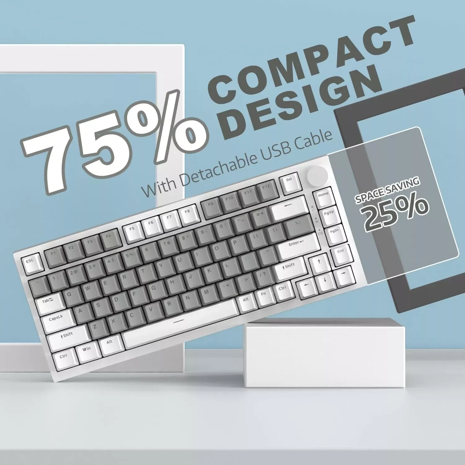 

Игровая клавиатура AJAZZ AK820 с проводным подключением, новая механическая клавиатура с магнитными переключателями, эффект RGB-подсветки, разъем Type-C