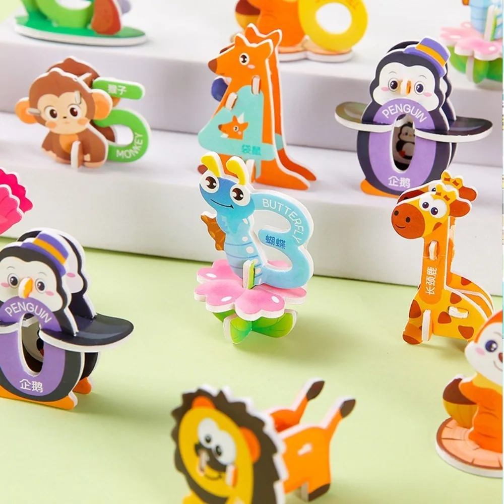 30pcs New Paper Jigsaw Puzzles Early Education 3D Children's Funny Puzzle Model