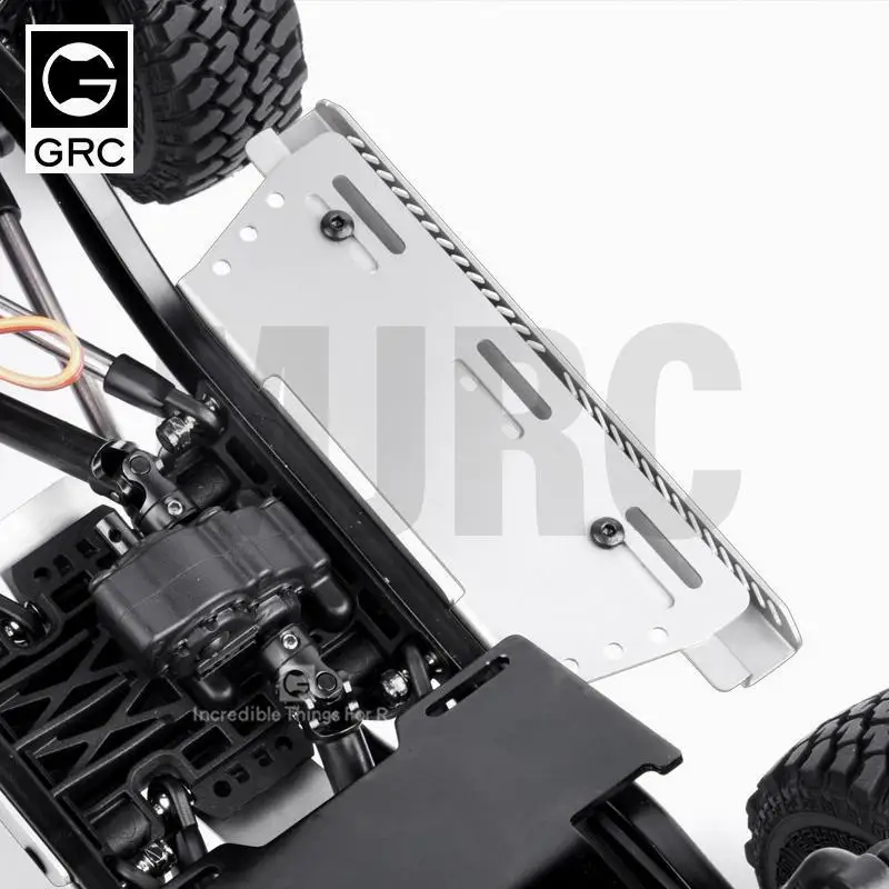 Piezas de coche a control remoto Grc Mst Cfx Jimny Jimny falda lateral Universal de acero inoxidable protección inferior armadura accesorios de actualización