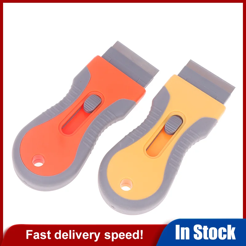 1 Set Glue Removal Blade With 10 Blades Telescopic Adjustment Knife Cleaning Scraper Tool For Removing Labels Stickers Paint