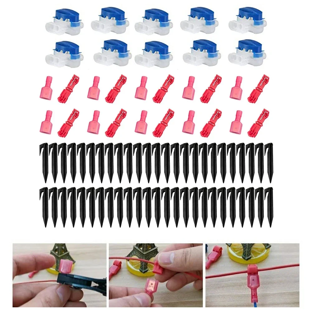 

Upgrade Your For Lawn Mower with this Boundary Cable Kit 50 Pegs 10 Cable Connectors and 10 Connection Terminals