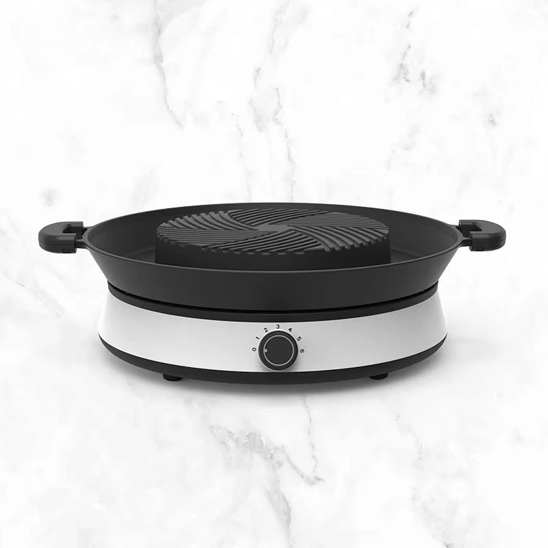 

Factory Price 1500W Hot Pot Electric Stove with Grill BBQ Hot Plate Induction Cooker
