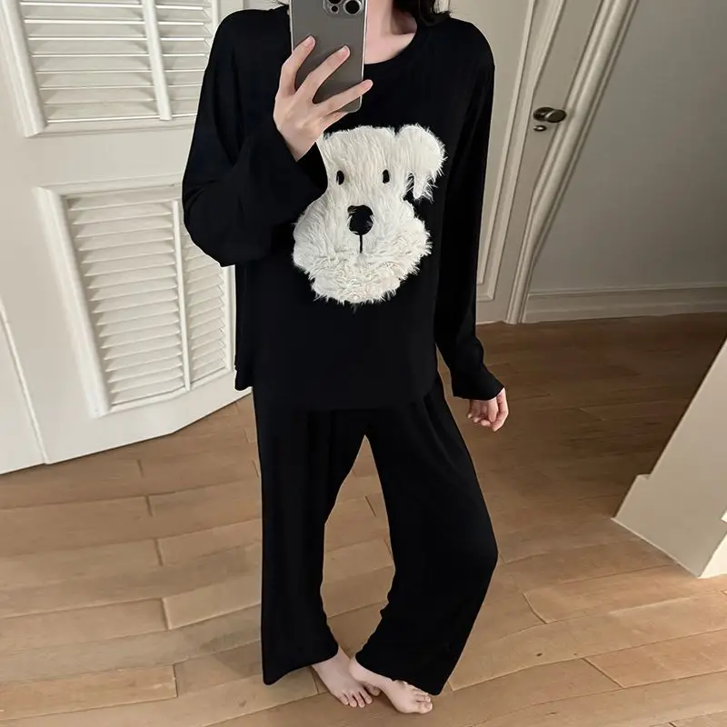 

Pjs Setwomen's Pajama Setwomen's Spring and Summer Pajamasfashionable Home Clothes, Pajamascute Dog Home Clothescute