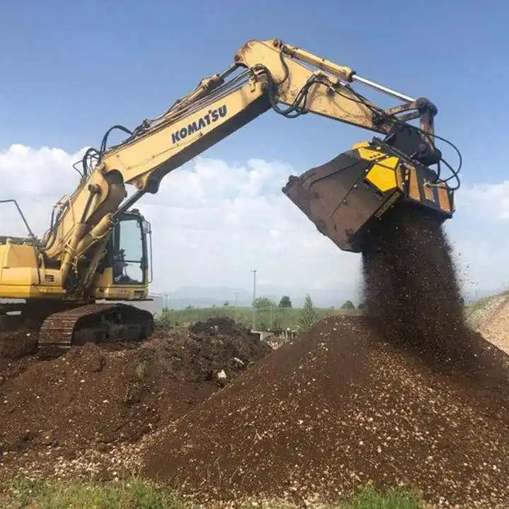 Multifunction Excavator Frequency Vibrating Loader Rotating Manual Bucket Screen Printing Machine