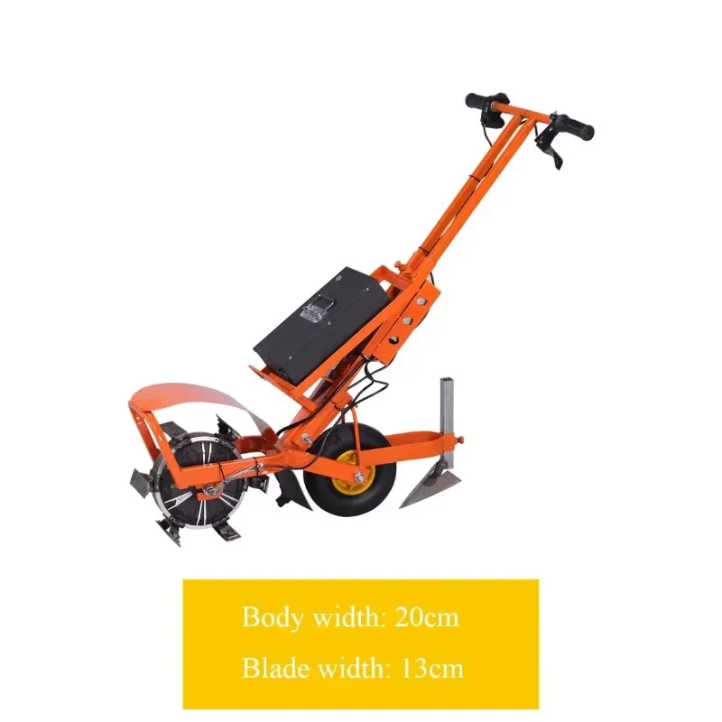 Electric Weeding Machine Lawn Mower With Ditching Soil Loosening Plowing And Soil Turning Function