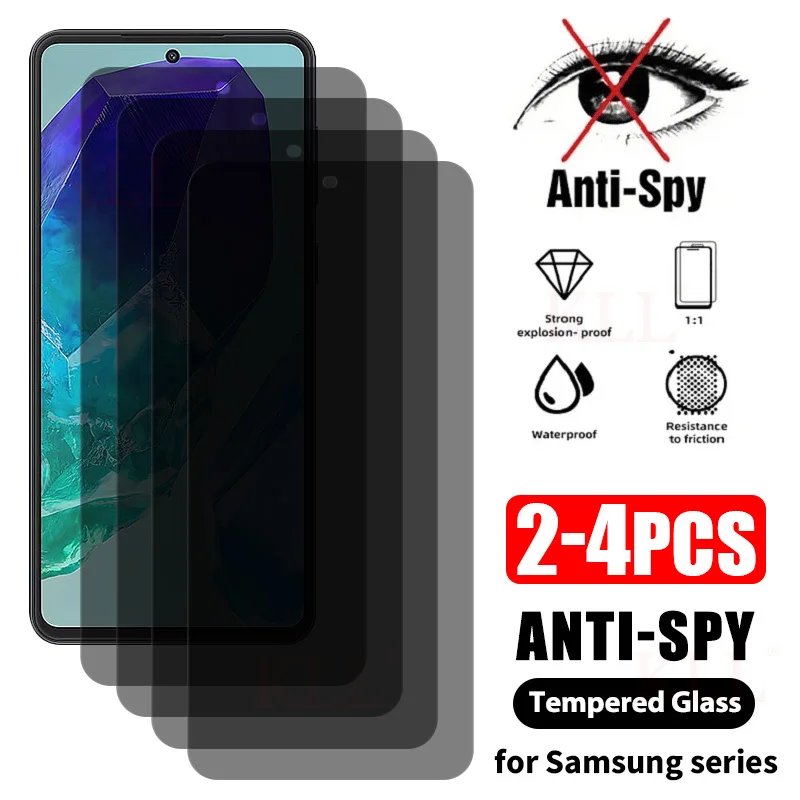 

2-4pcs Anti-spy Privacy Glass For Samsung M35 M34 M33 M32 M55 M54 M53 M52 M04 M15 M14 M13 M12 M23 M22 F55 C55 Screen Protector